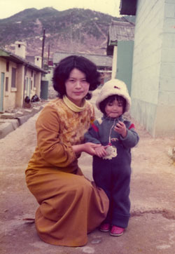 me & mom